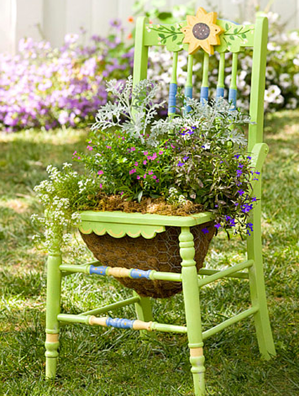 Creative Upcycled Diy Chair Planter Ideas
