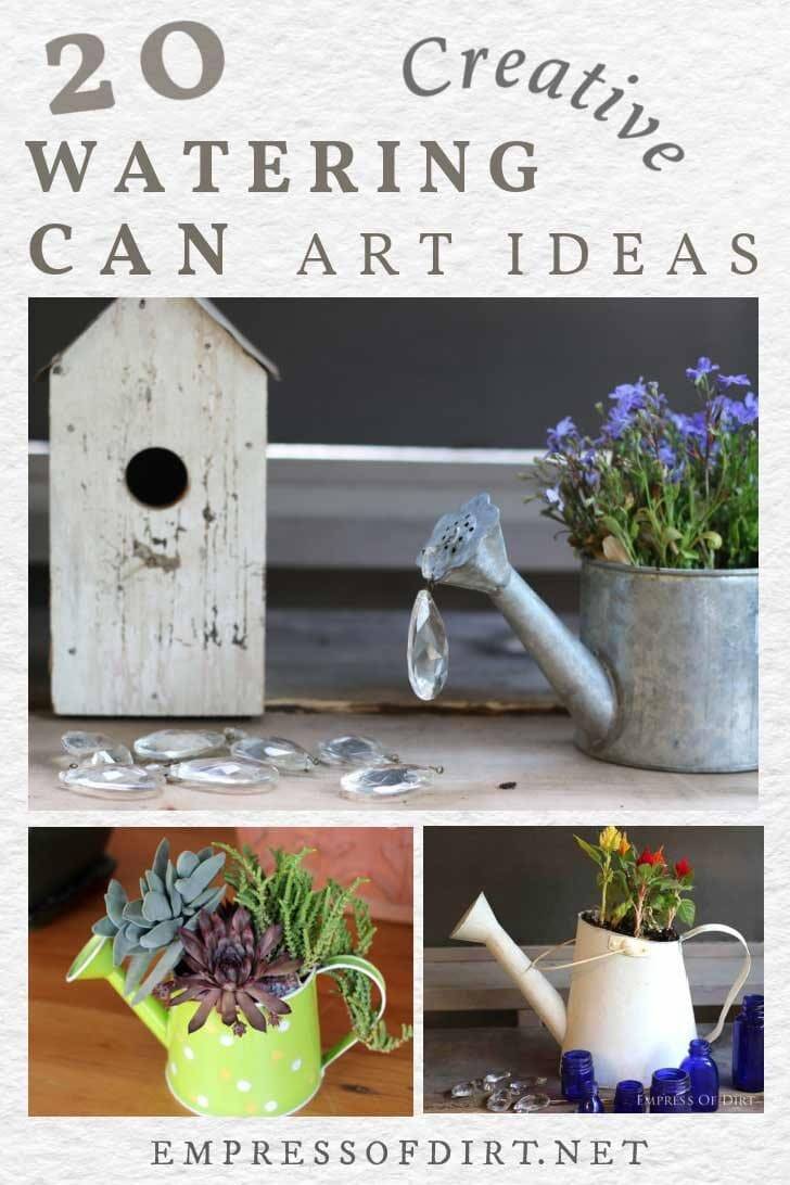 Creative Watering Can Garden Art Ideas