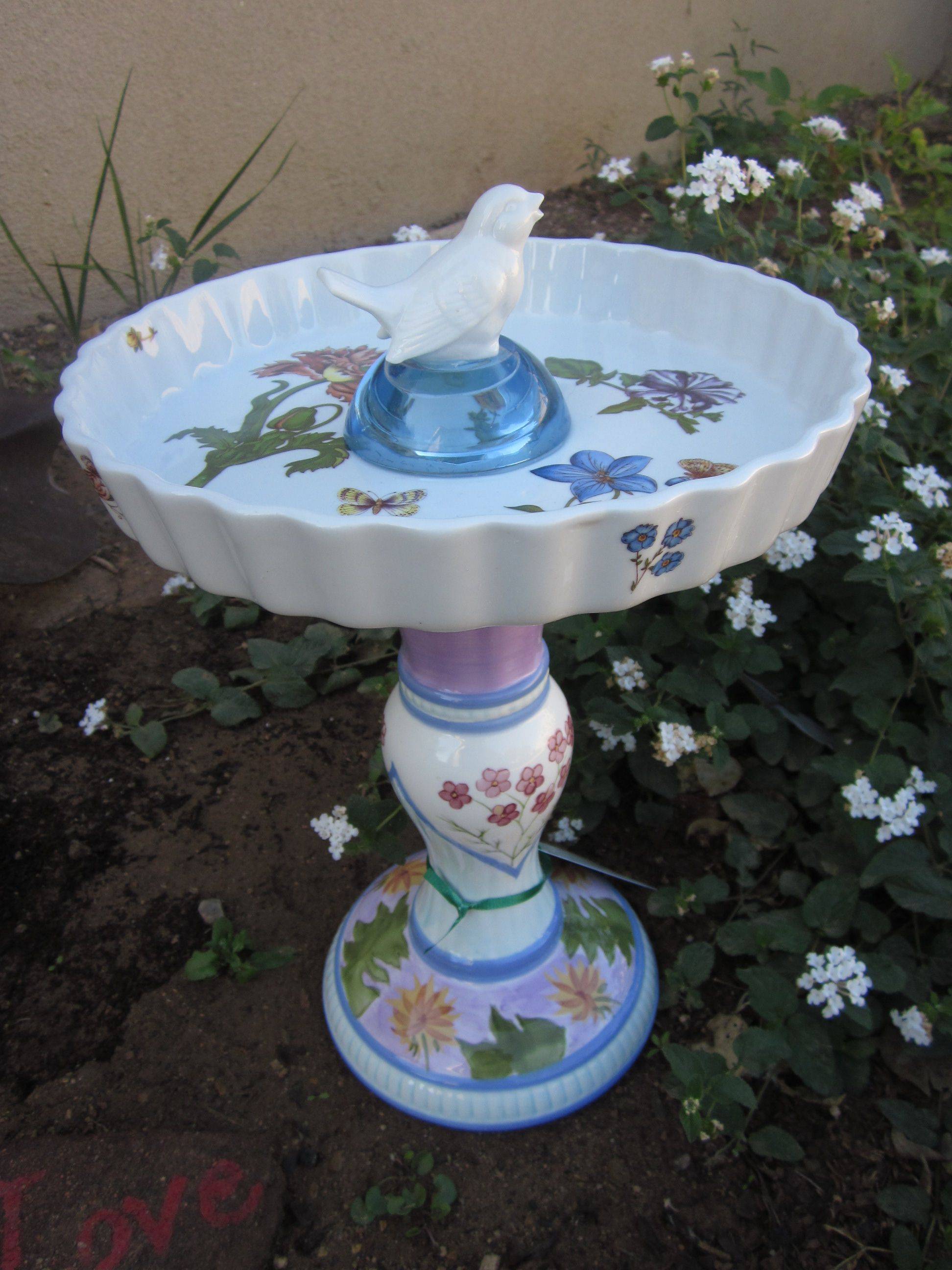 21 Bird Bath Garden Art Ideas For This Year | SharonSable