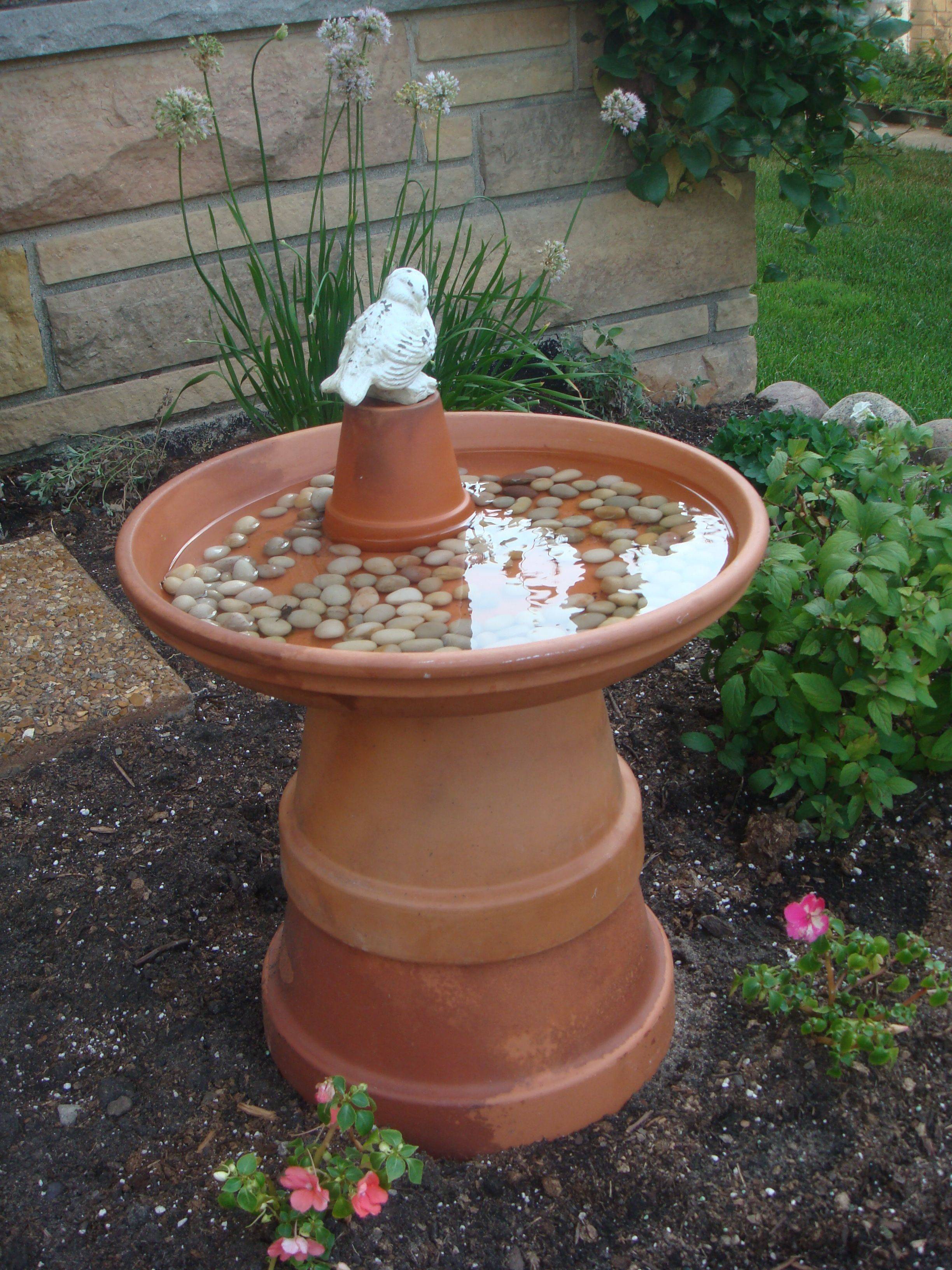 Bird Baths Glass Garden Art