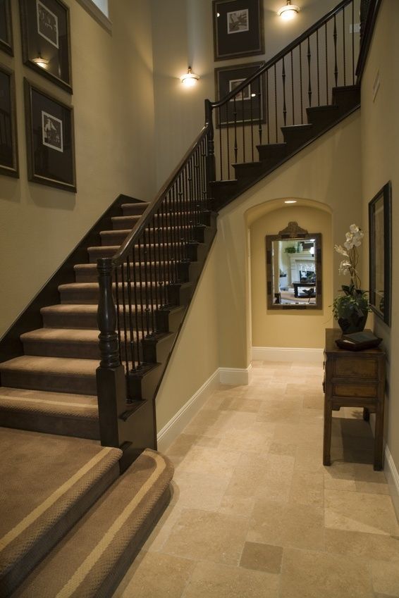 Wood Forest Mediterranean Staircase Houston