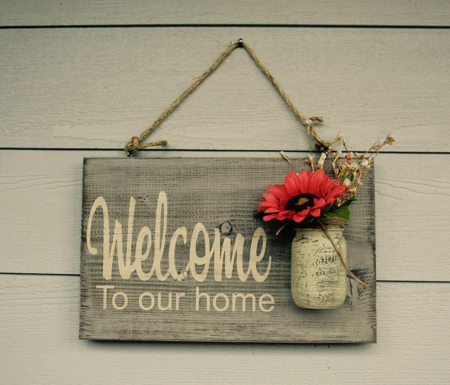 Garden Sign Barnwood Rust Designs