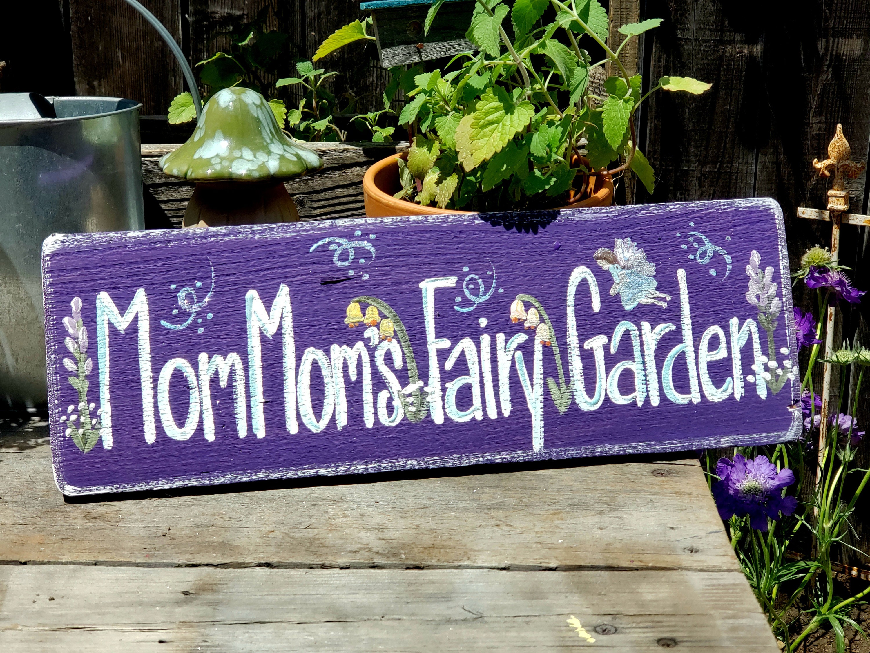 Personalised Garden Decor Rustic Garden
