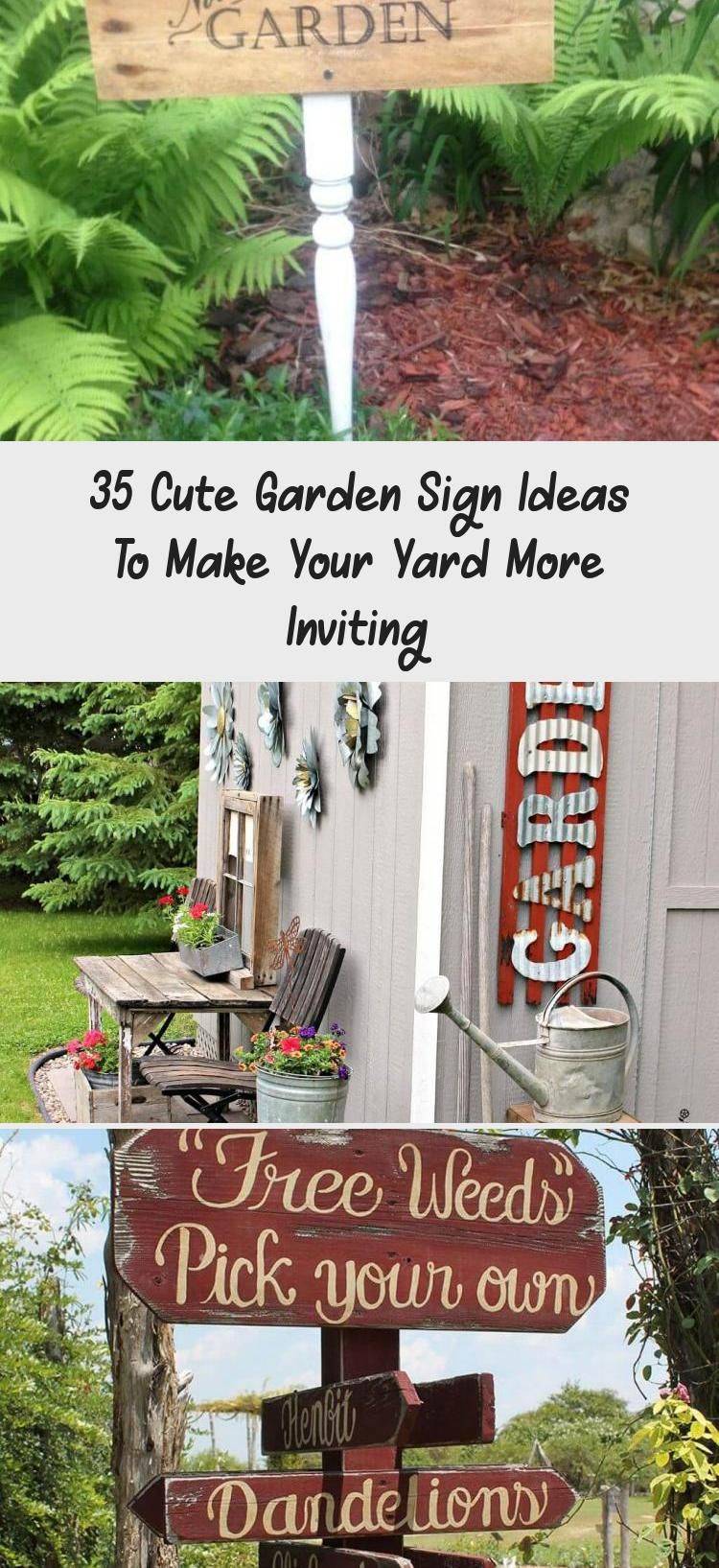 Cute Garden Sign Ideas