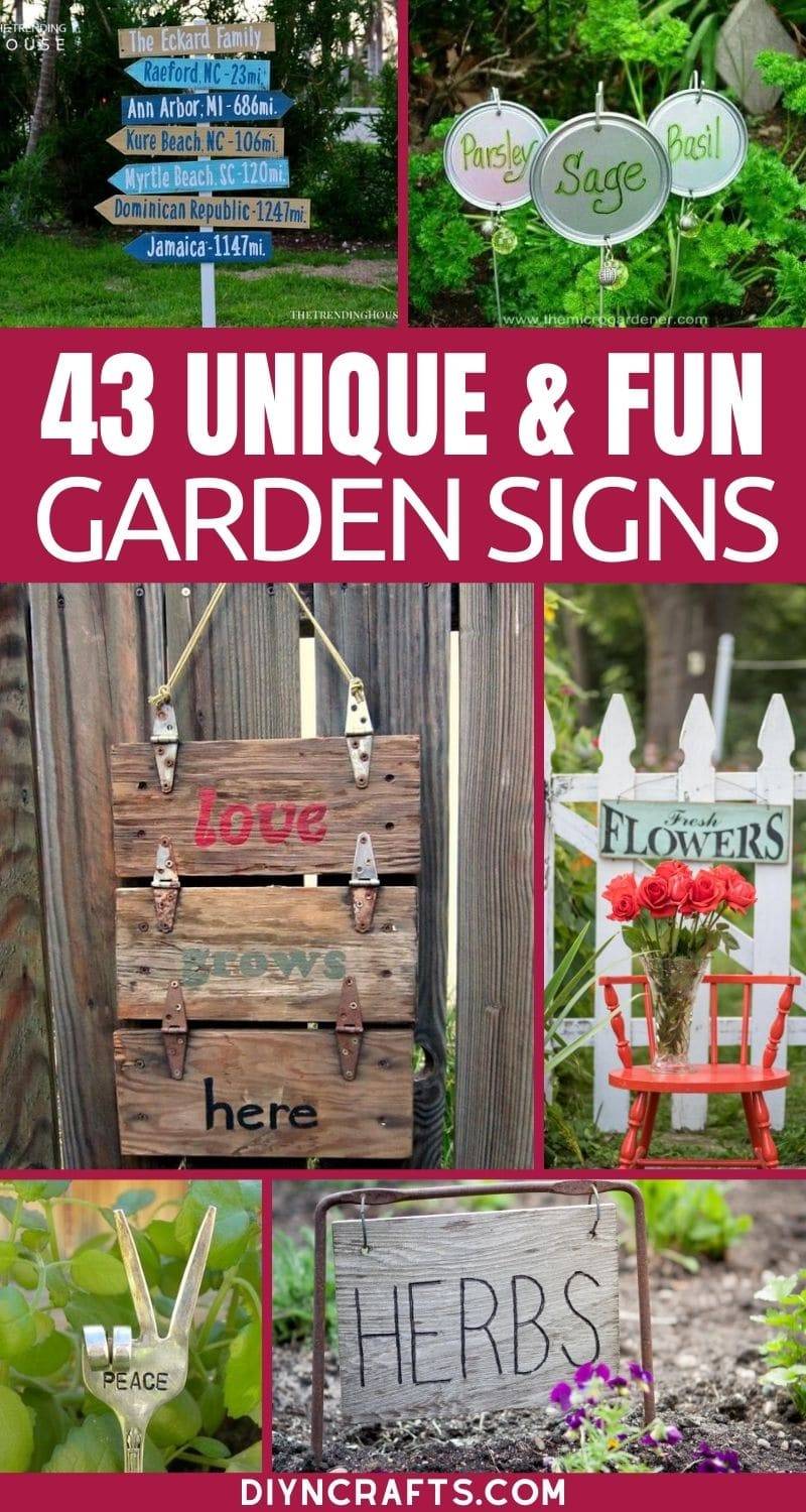 So Simple And Cute Diy Wood Garden Sign