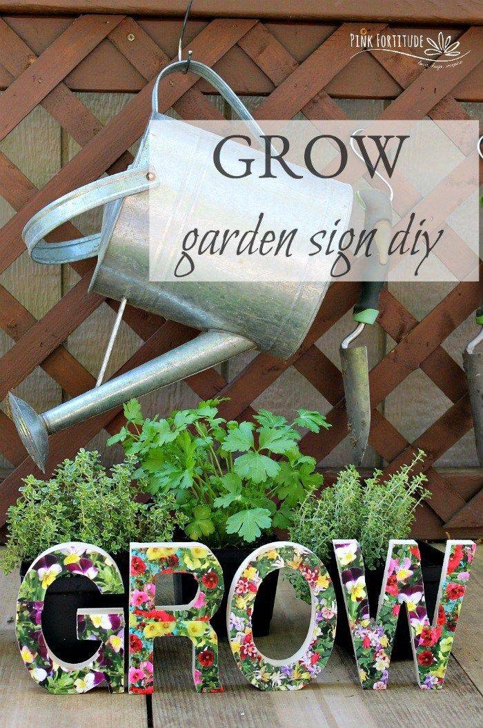 Creative Diy Garden Sign