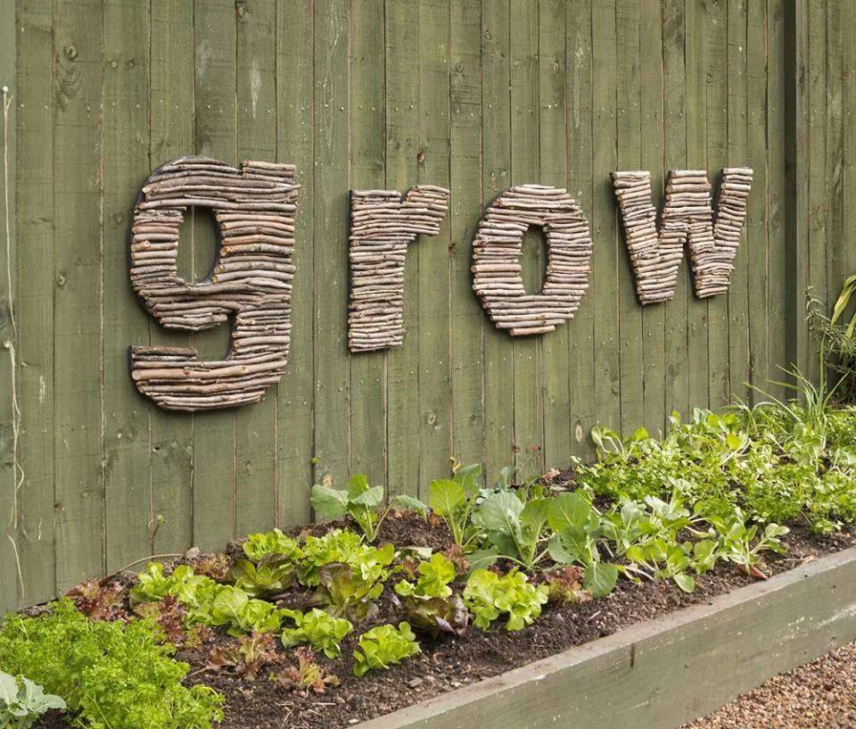 Grow Garden Sign Diy Garden Signs