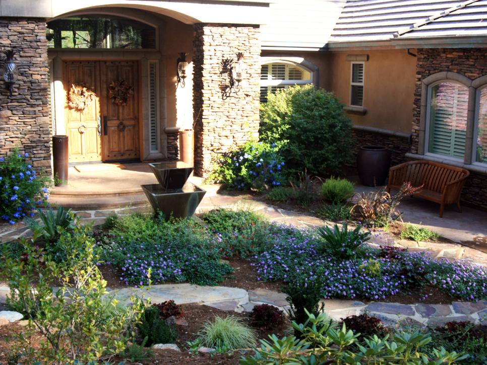 Courtyard Small Yard Patio Front Entry Admirabe Tuscan Garden Ideas