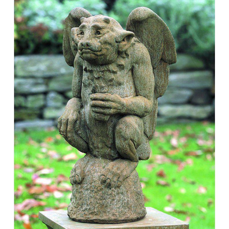Ladybug Garden Thinking Gargoyle Statue