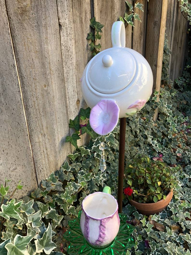 Tea Cup Garden Decor Yard Art
