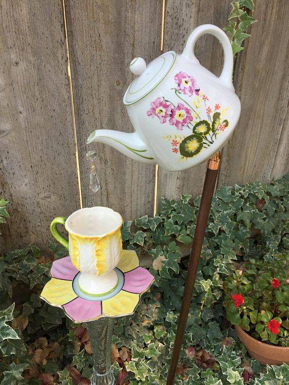Tea Cup Garden Decor Yard Art
