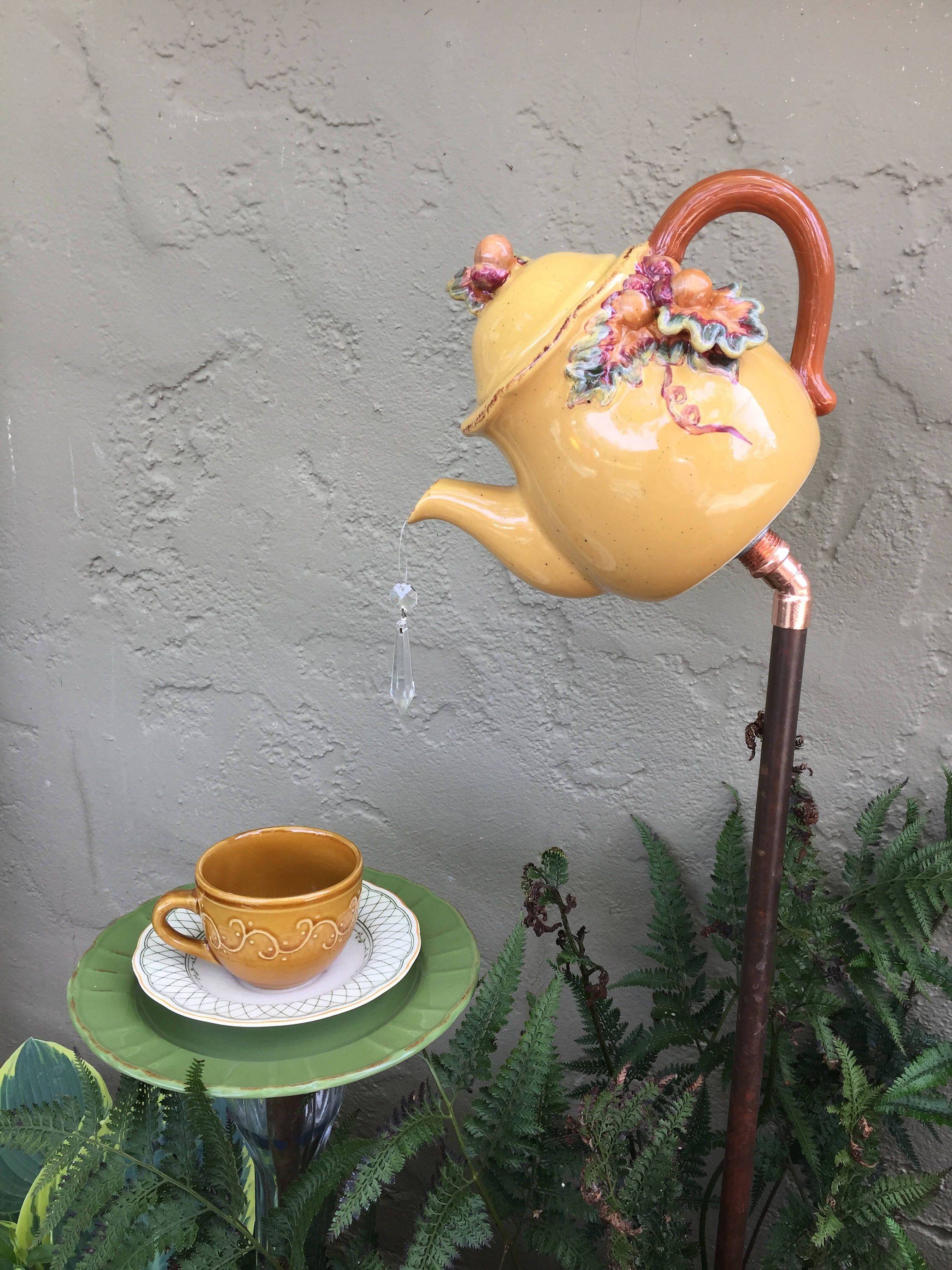 Tea Cup Garden Decor Yard Art