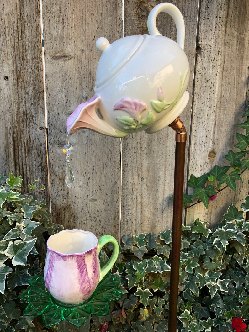 Tea Cup Garden Decor Yard Art Spring