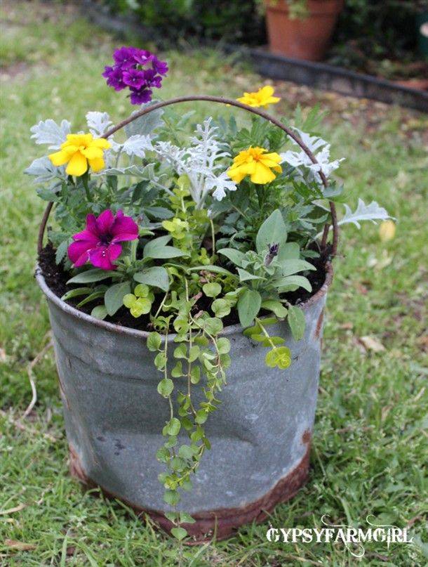 Galvanized Metal Flower