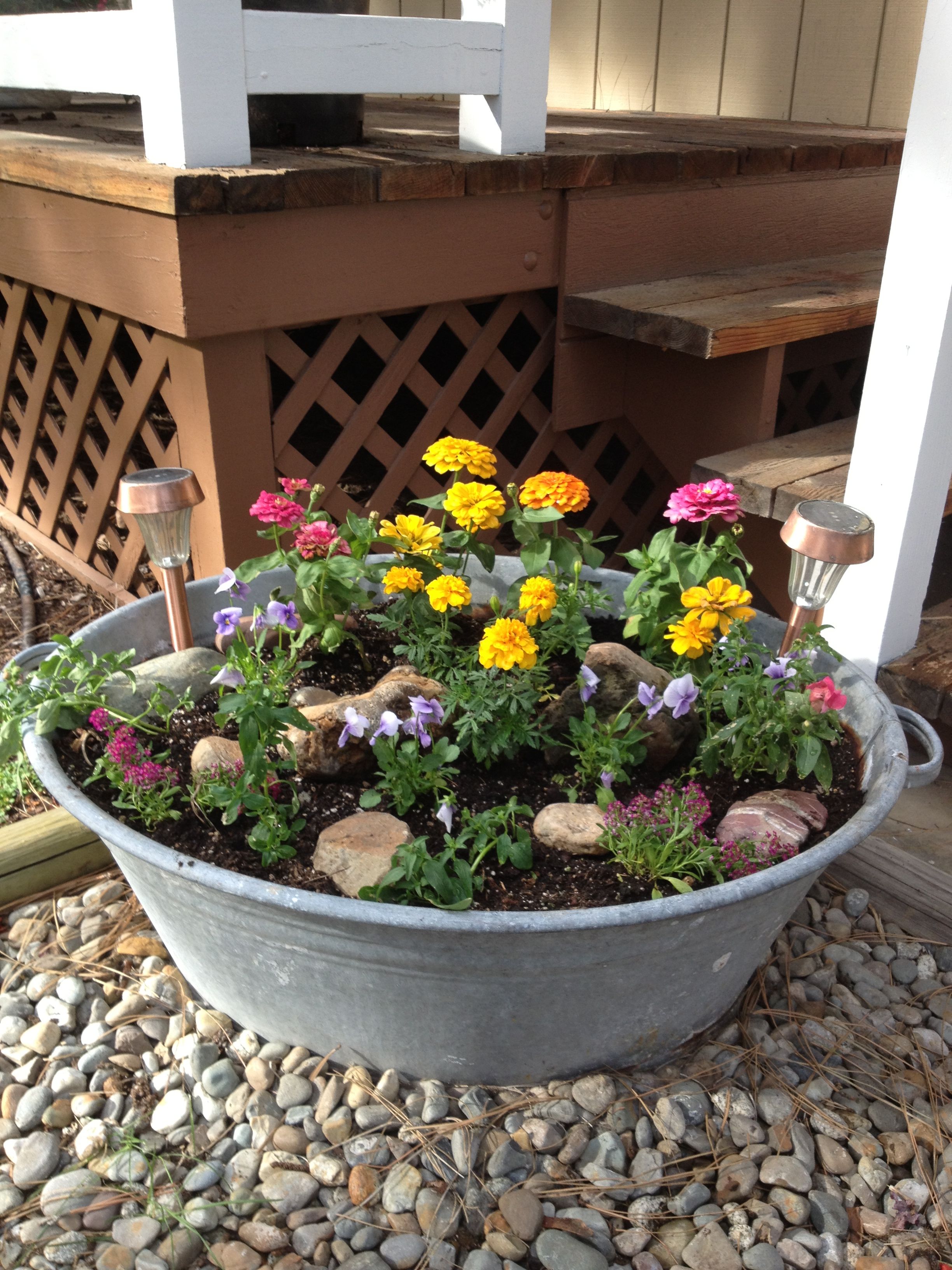 Old Galvanized Wash Tubs