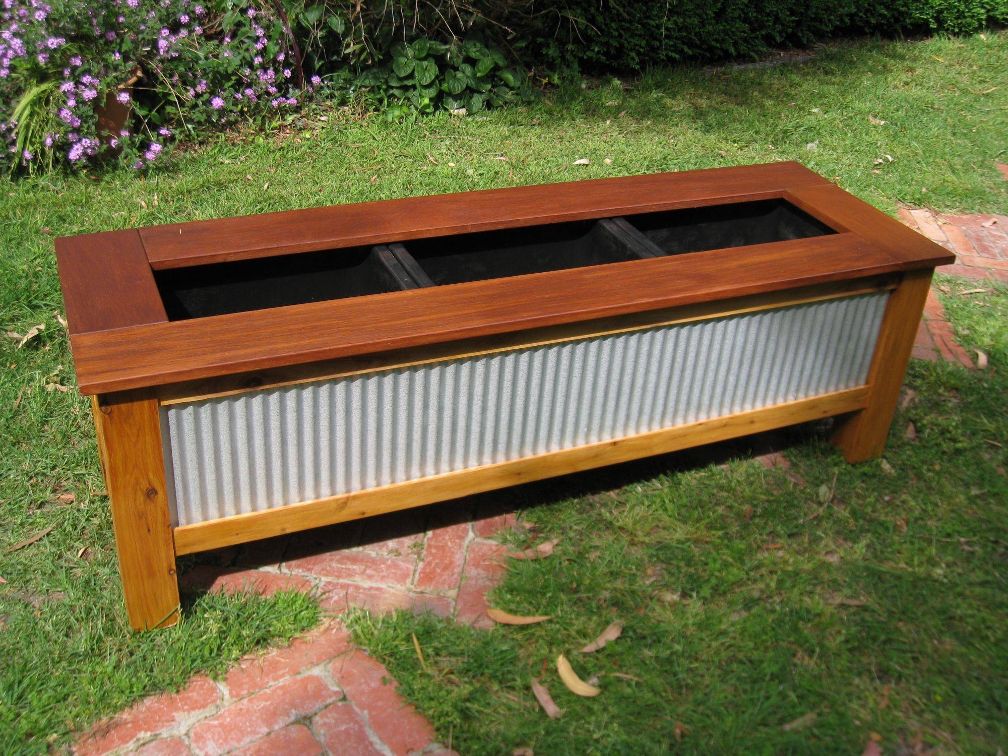 Raised Planter Corrugated Metal Gardening