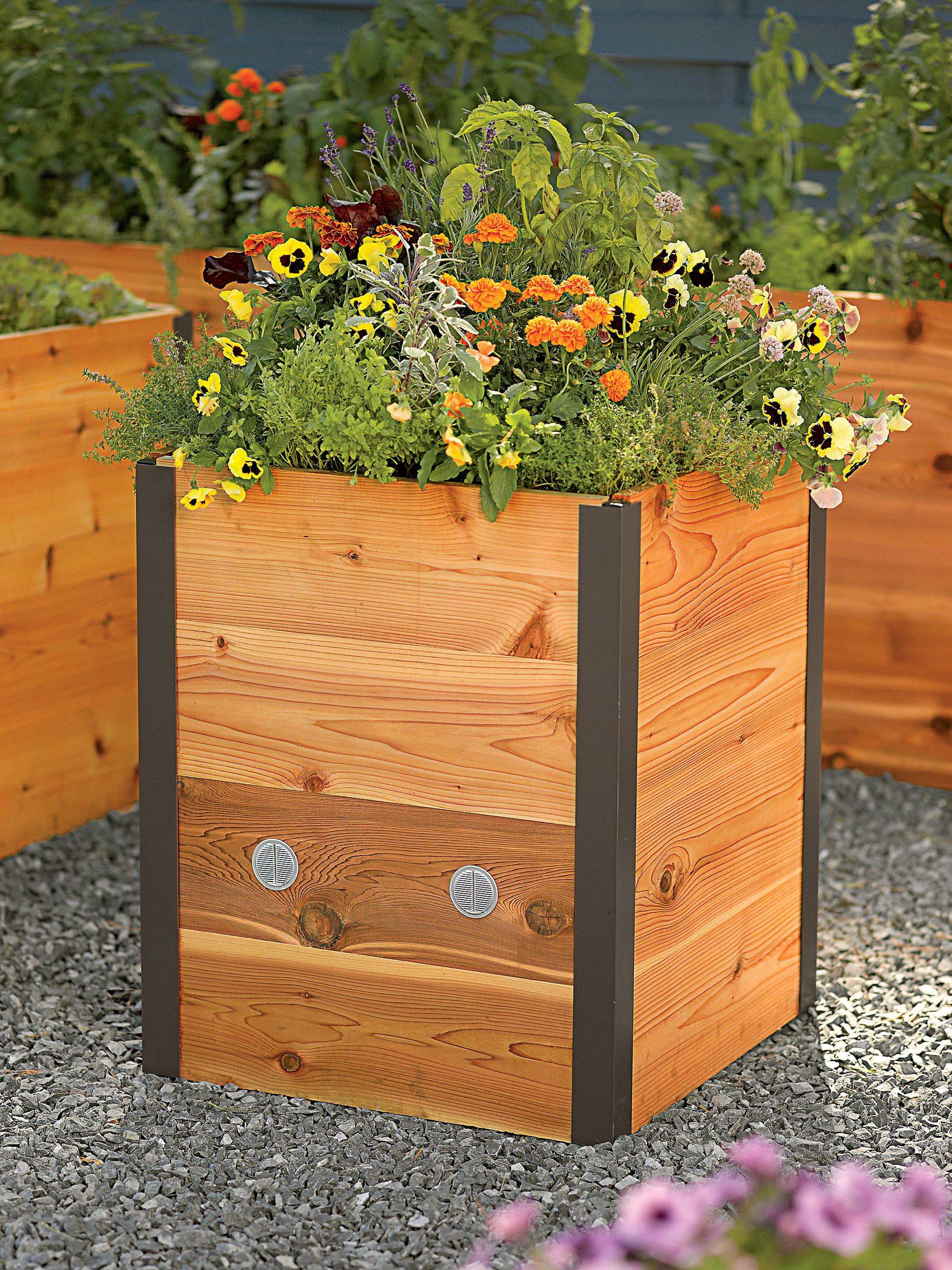 Rusted Corrugated Iron Planters