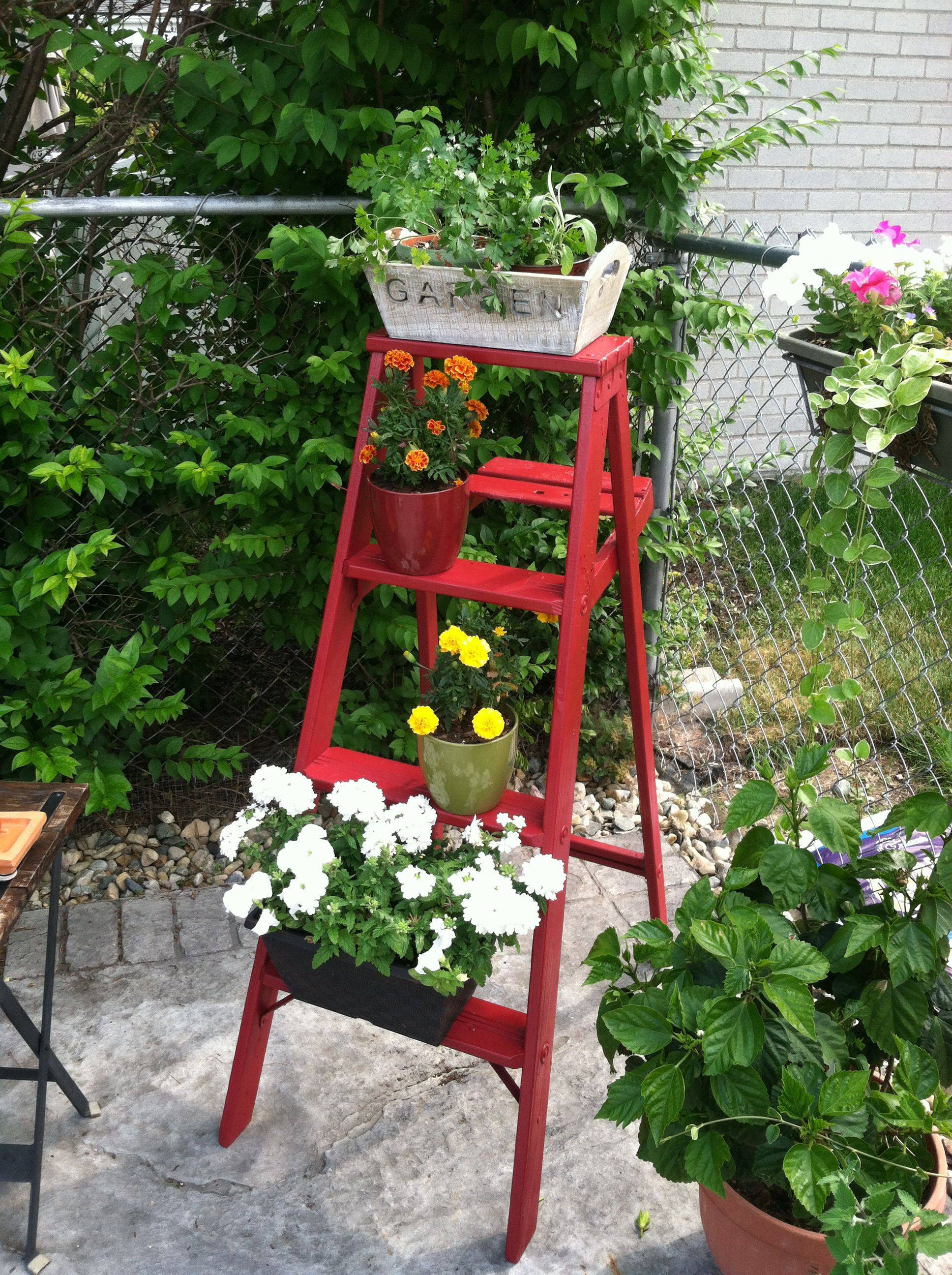 Garden Ladder Garden Art Crafts