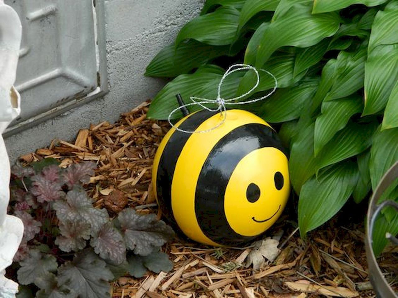 Bowling Ball Yard Art