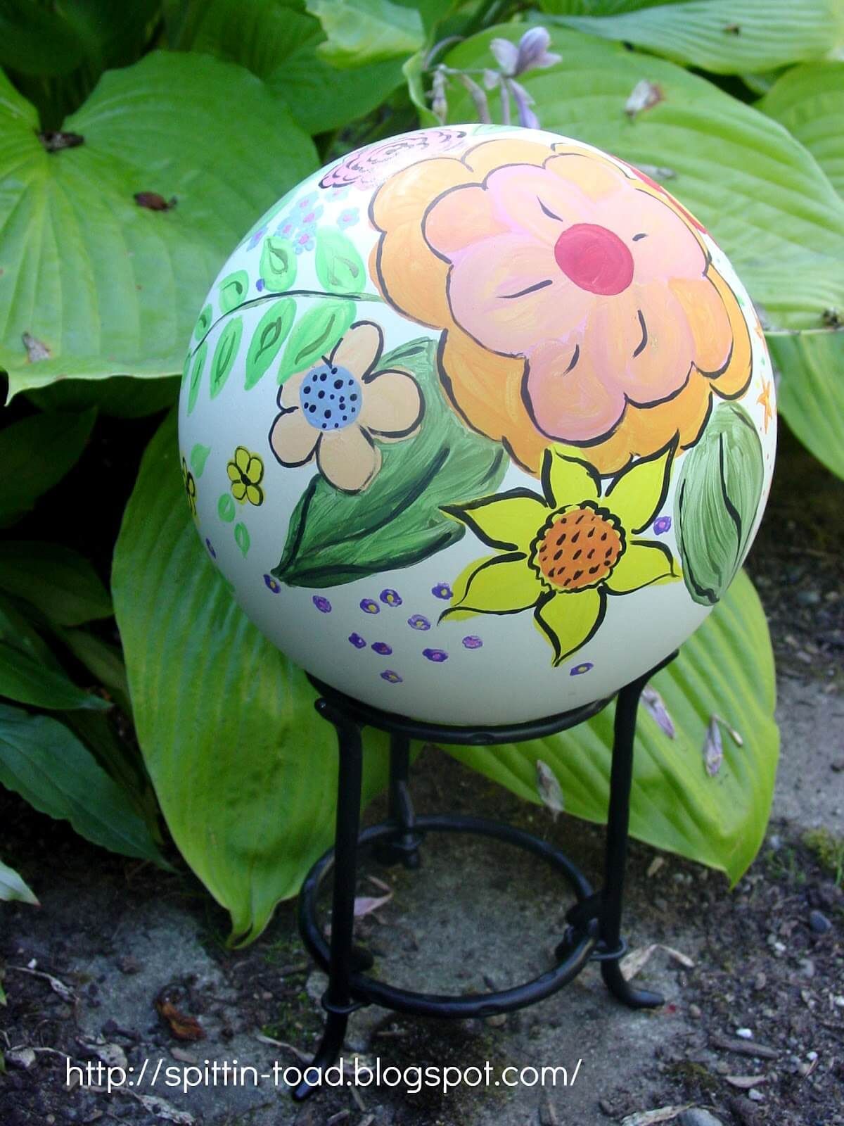 A Contemporary Garden Gazing Ball