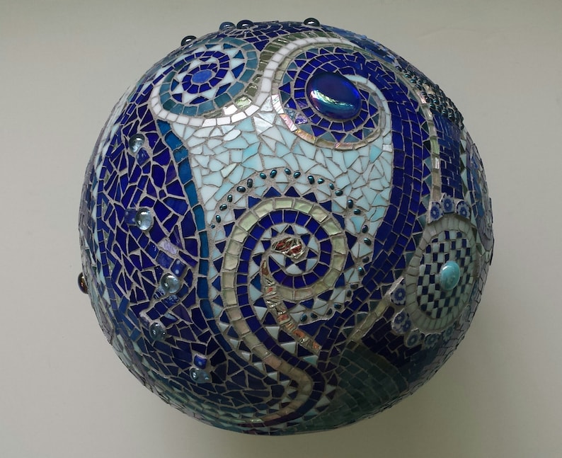 Blue Mosaic Bowling Ball Mosaic Bowling Ball