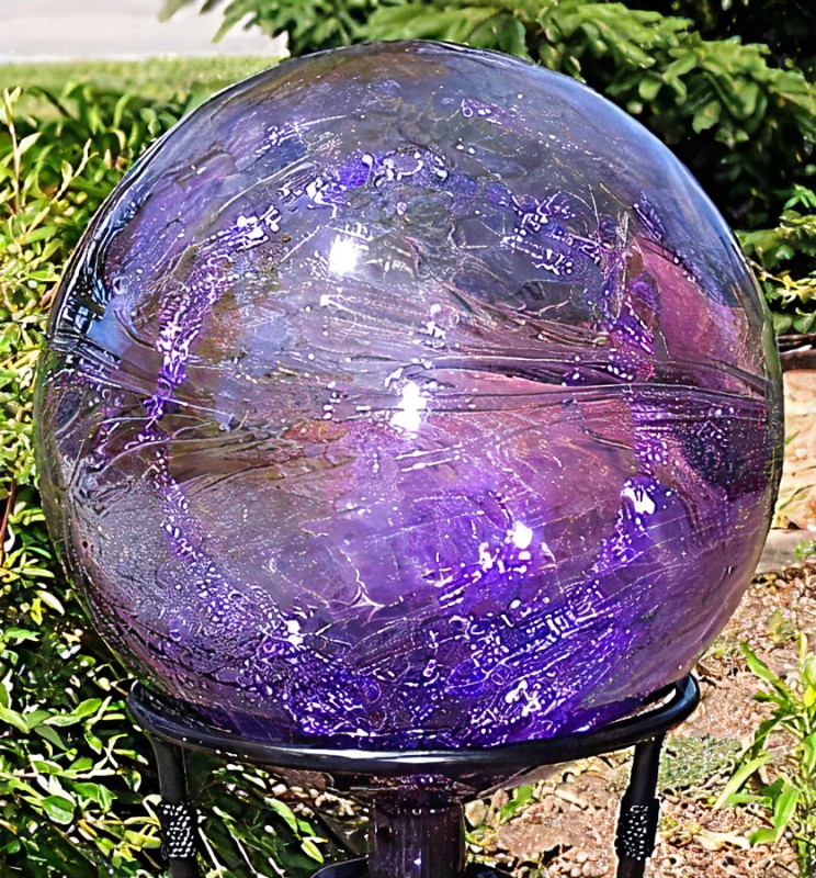 Mosaic Flat Marbles Garden Art Bowling Ball
