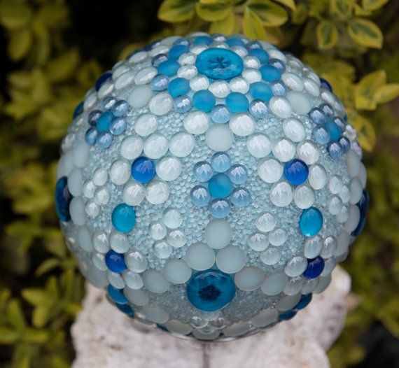Blue Blown Glass Gazing