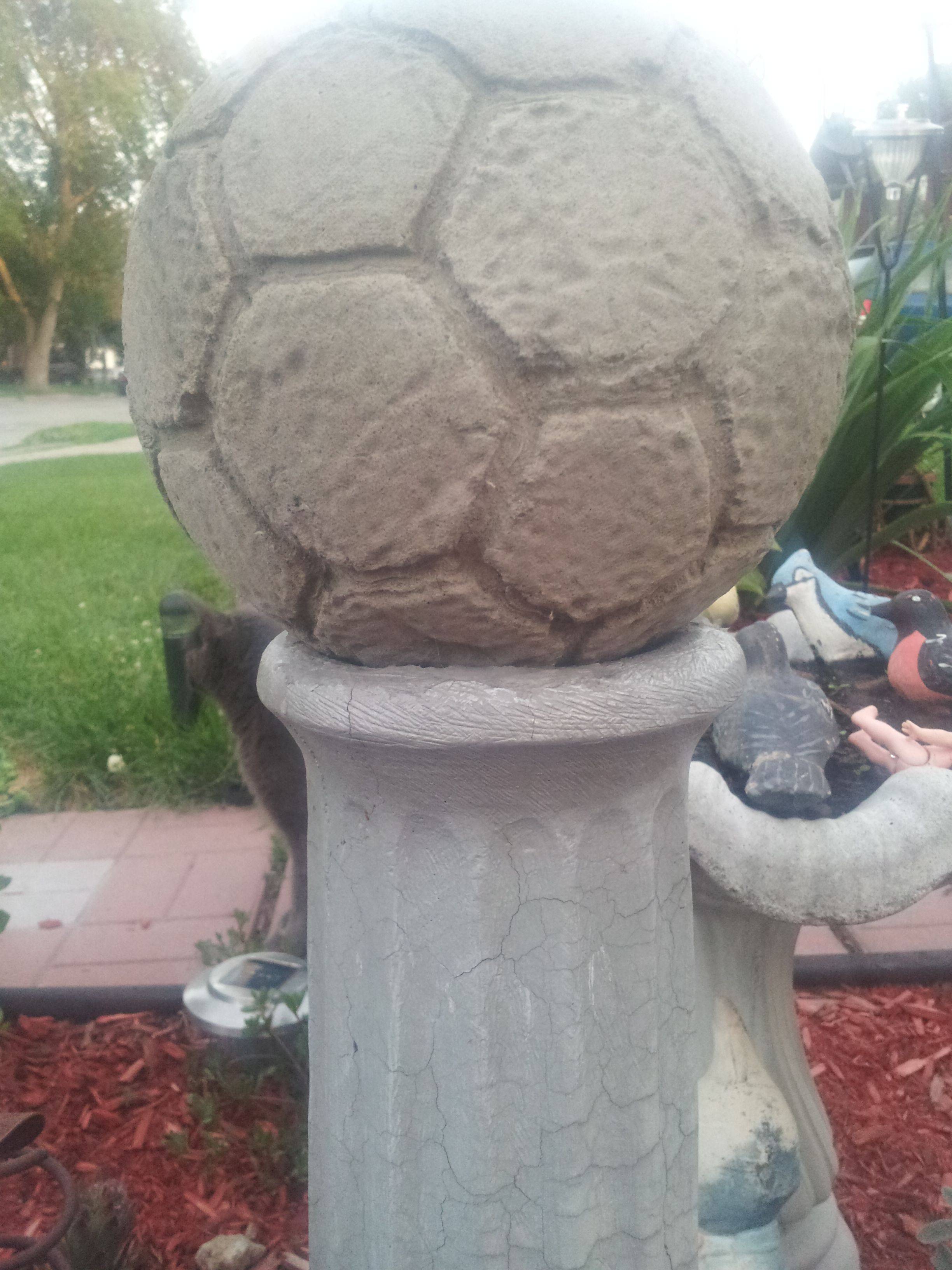 Large Decorative Cement Garden Sphere