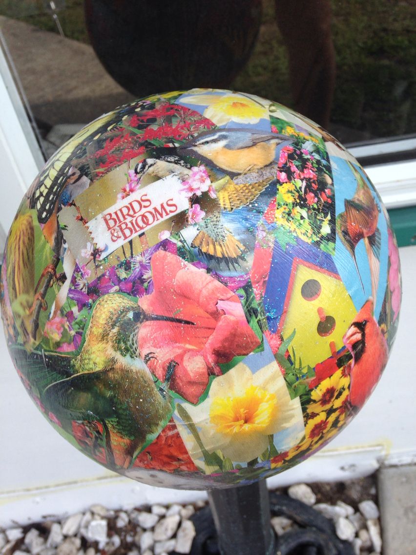 Bowling Ball Yard Art