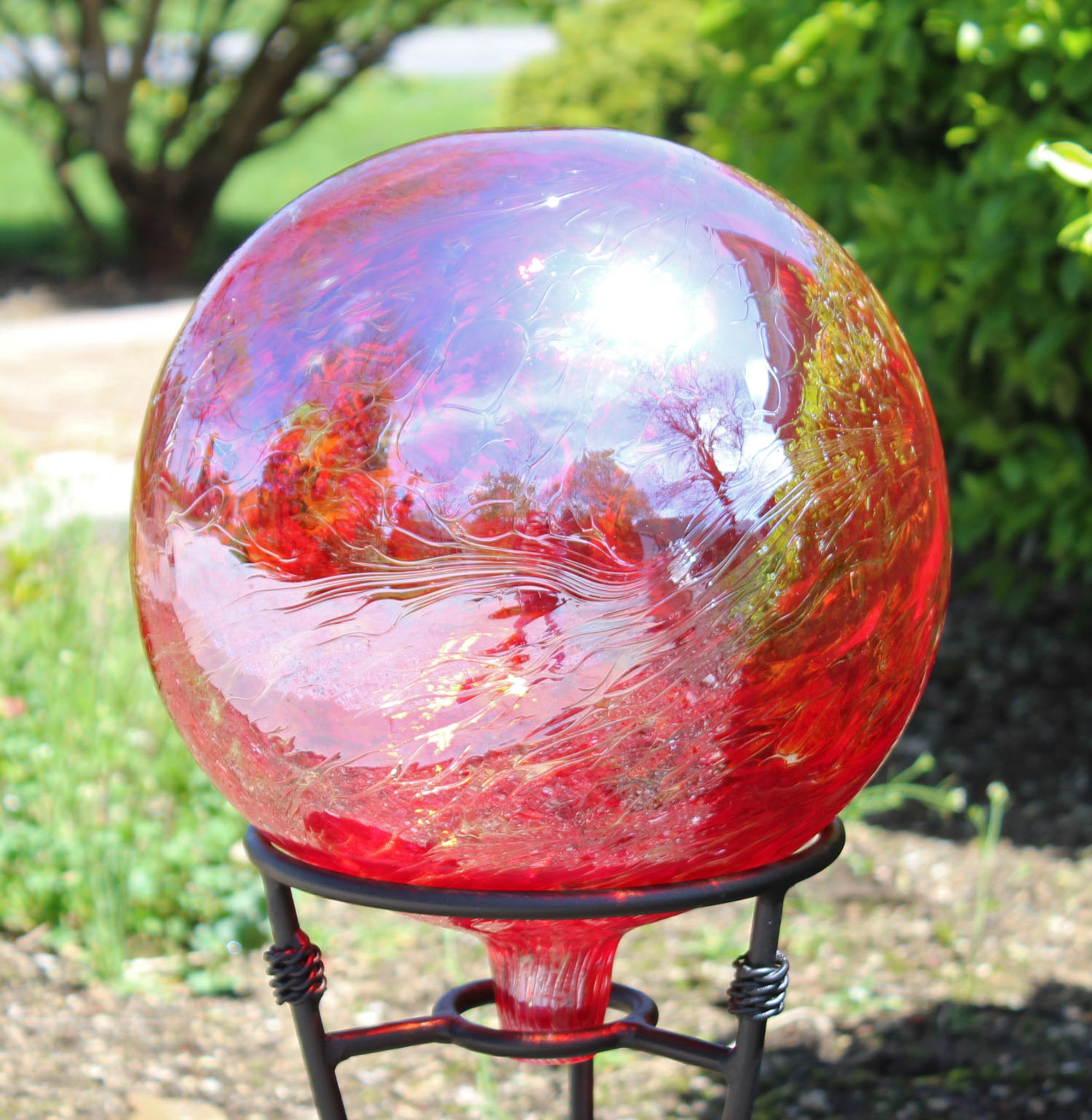 Colorful Mosaic Glass Gazing Ball Fresh Garden Decor