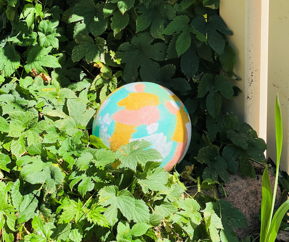 A Mosaic Garden Gazing Ball
