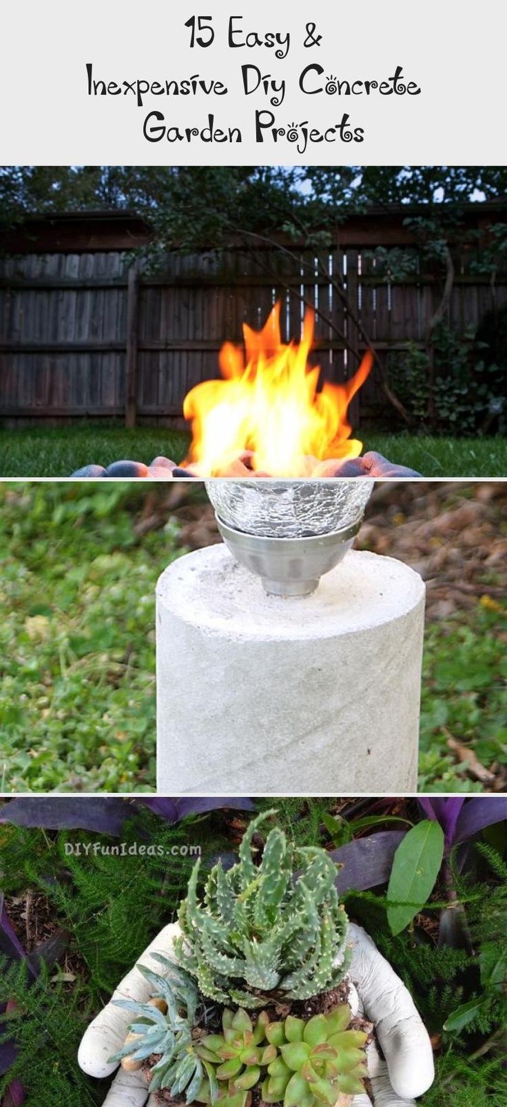 20 Easy Concrete Garden Art Ideas For This Year SharonSable