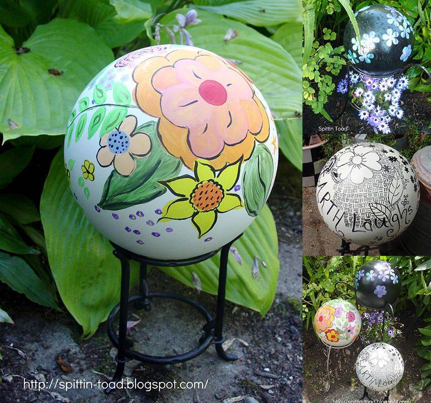 Decoupage Bowling Ball