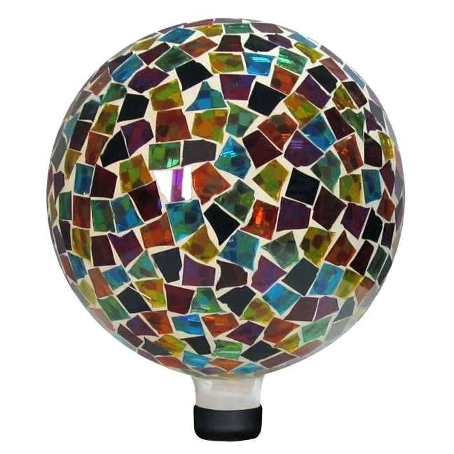 Shatter Mosaic Glass Gazing Ballrubber Cap Garden Balls