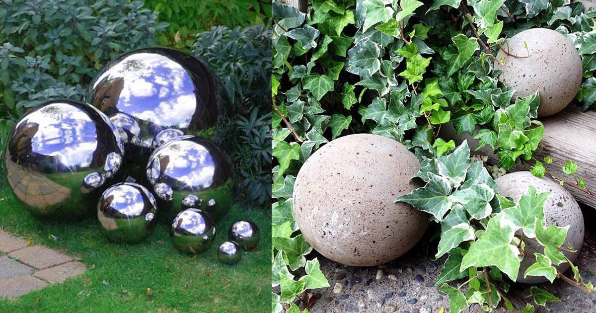 Diy Gazing Ball Garden Yard Ideas