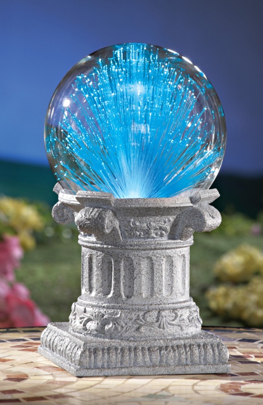 Solar Fiber Optic Gazing Ball Outdoor Garden Decoration