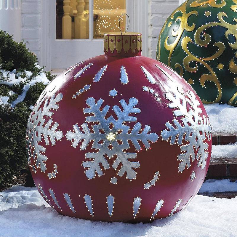 H Solar Lighted Glass Gazing Ball