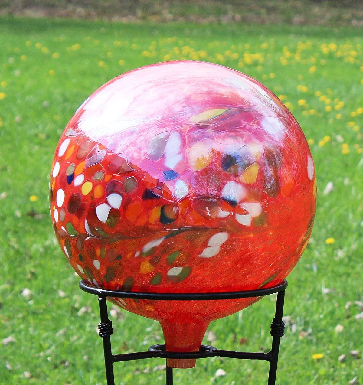13 Red Gazing Balls for Garden Ideas You Must Look SharonSable