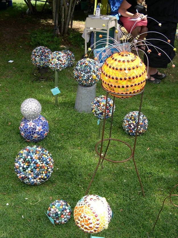 Bowling Ball Yard Art