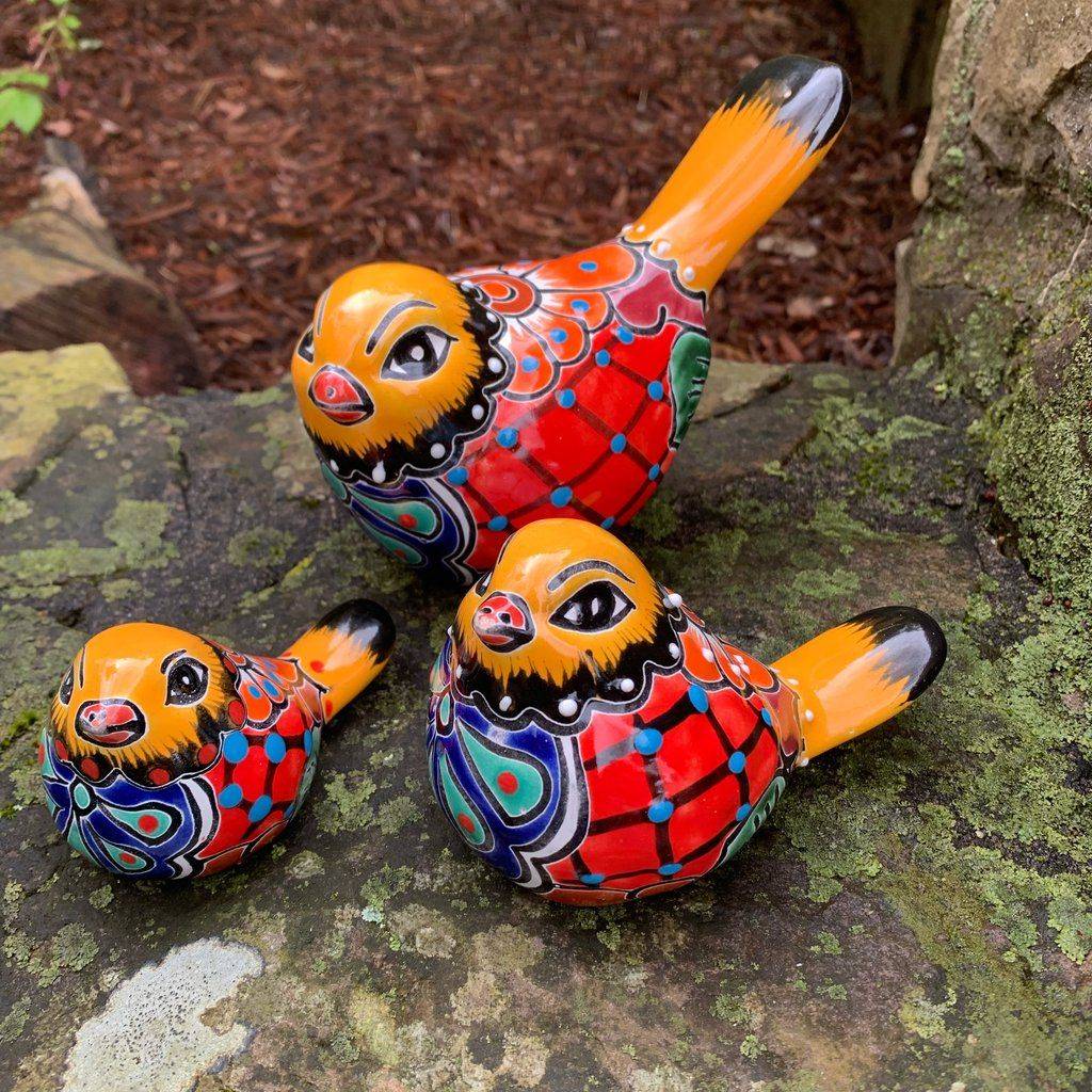 Blue Ceramic Garden Spheres Fasci Garden