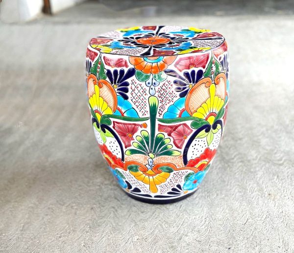 Talavera Garden Stool Stools