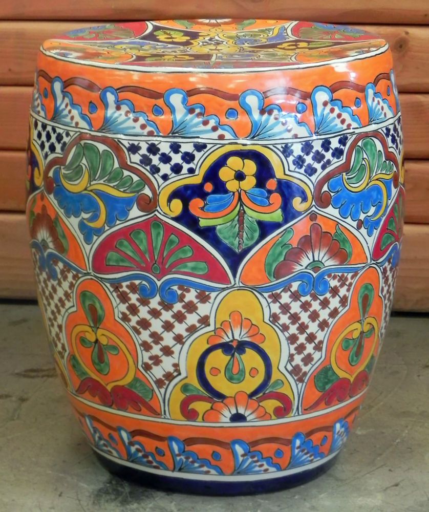Talavera Garden Stool Sofias Rustic Furniture