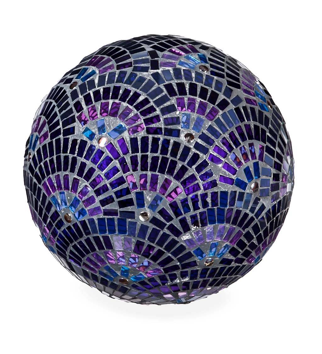 Mosaic Gazing Ball Purple Garden And Pond Depot