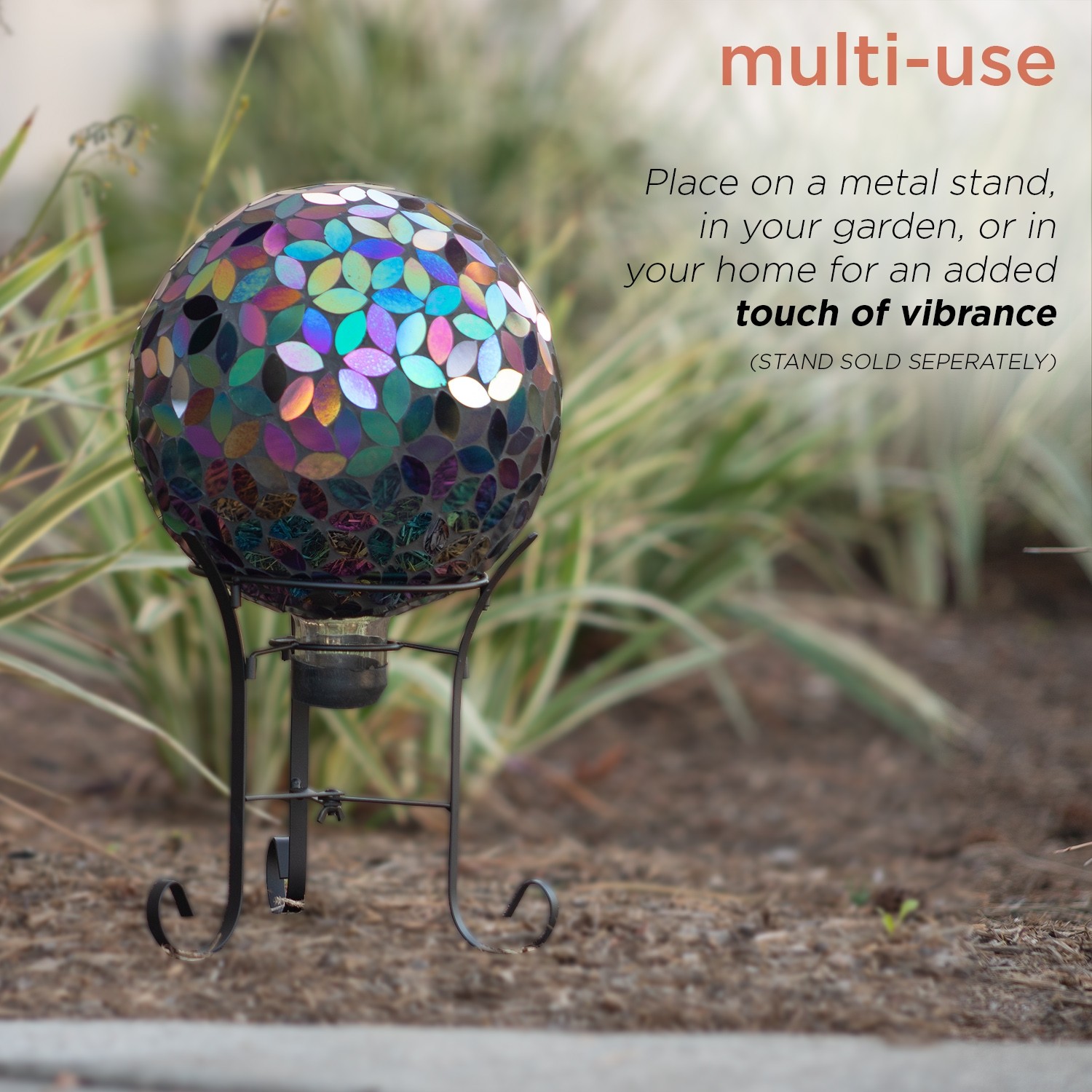 Mosaic Gazing Ball Garden Yard Lawn Glass Decor Outdoor Globe