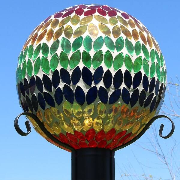 Tall Multi Color Mosaic Gazing Globe