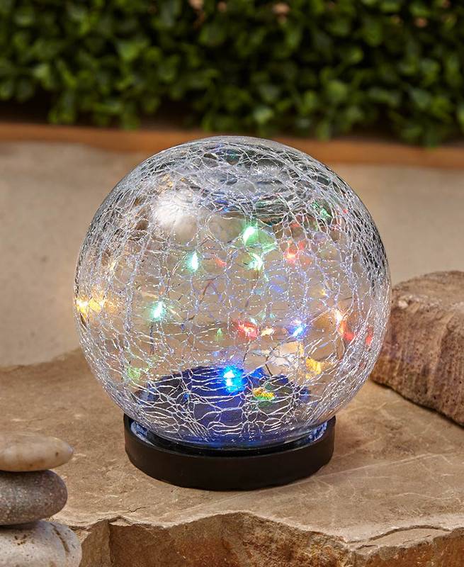 D Effect Solar Glass Gazing Balls
