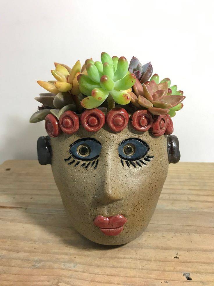 Family Plant Pot Face Planter
