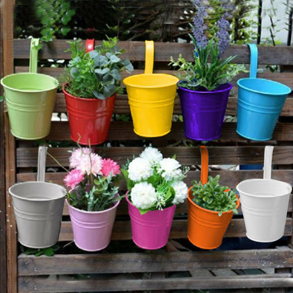Large Pockets Hanging Flower Pot Polyester Wall