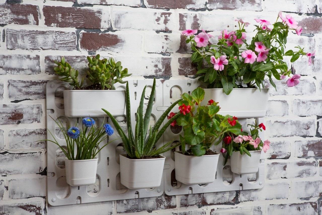 Flower Hanging Pot Bucket Balcony Garden Pots Plant Flower Holders Wall