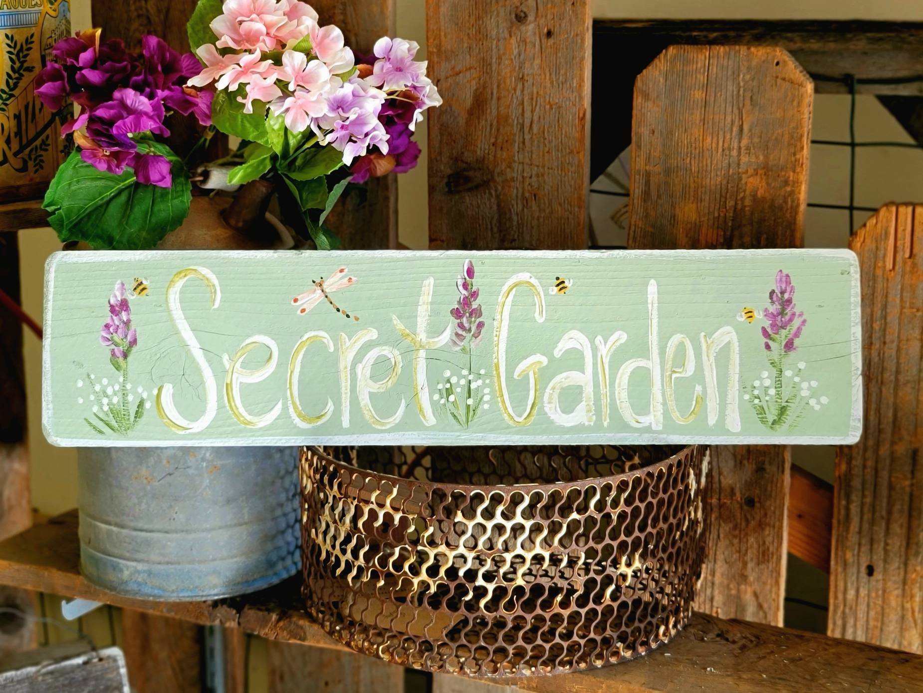 Garden Sign Decoration Sign Wall Plaque Secret Garden